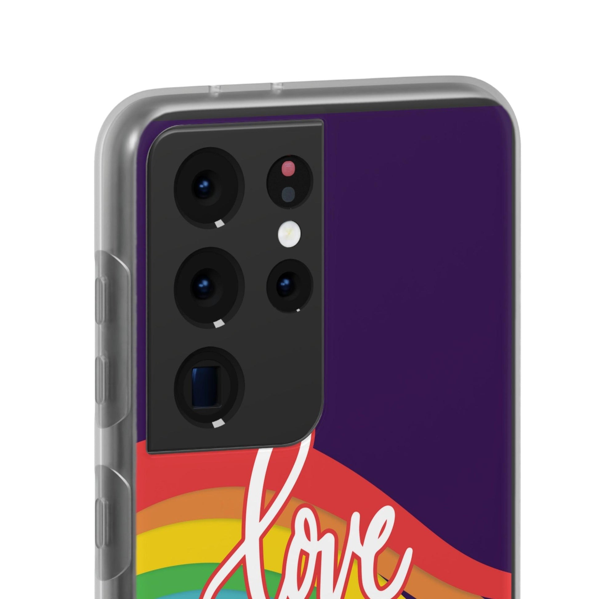 LGBTQWorldwide - ,,LIEBE GEWINNT" Flexible Handyhülle Accessories, Case, iPhone, iPhone Cases, Phone accessory, Phone Cases, Samsung Cases, silikon, Valentine's Day promotion lgbtq Bekleidung Accessoires unisex Zubehör