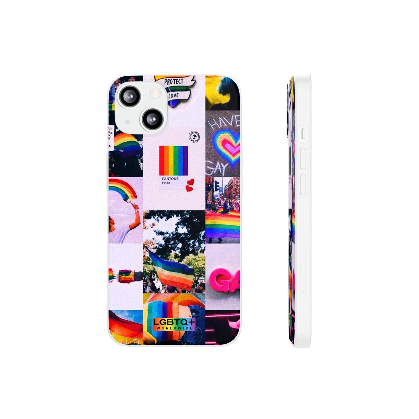 LGBTQWorldwide - ,,REGENBOGEN" Flexible Handyhülle Accessories, Case, iPhone, iPhone Cases, Phone accessory, Phone Cases, Samsung Cases, silikon, Valentine's Day promotion lgbtq Bekleidung Accessoires unisex Zubehör