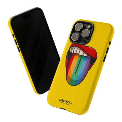 LGBTQWorldwide - ,,ZUNGE" Doppelgehäuse Handyhülle Accessories, Glossy, iPhone Cases, Matte, Phone accessory, Phone Cases, Samsung Cases, Thermo, Valentine's Day Picks lgbtq Bekleidung Accessoires unisex Zubehör