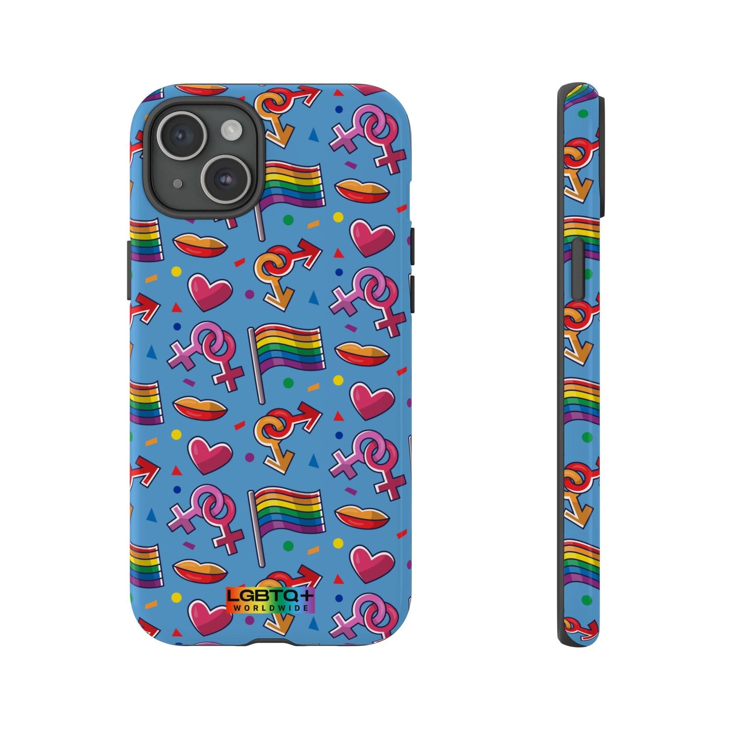 LGBTQWorldwide - ,,FÜHL DICH FREI" Doppelgehäuse Handyhülle Accessories, Glossy, iPhone Cases, Matte, Phone accessory, Phone Cases, Samsung Cases, Thermo, Valentine's Day Picks lgbtq Bekleidung Accessoires unisex Zubehör