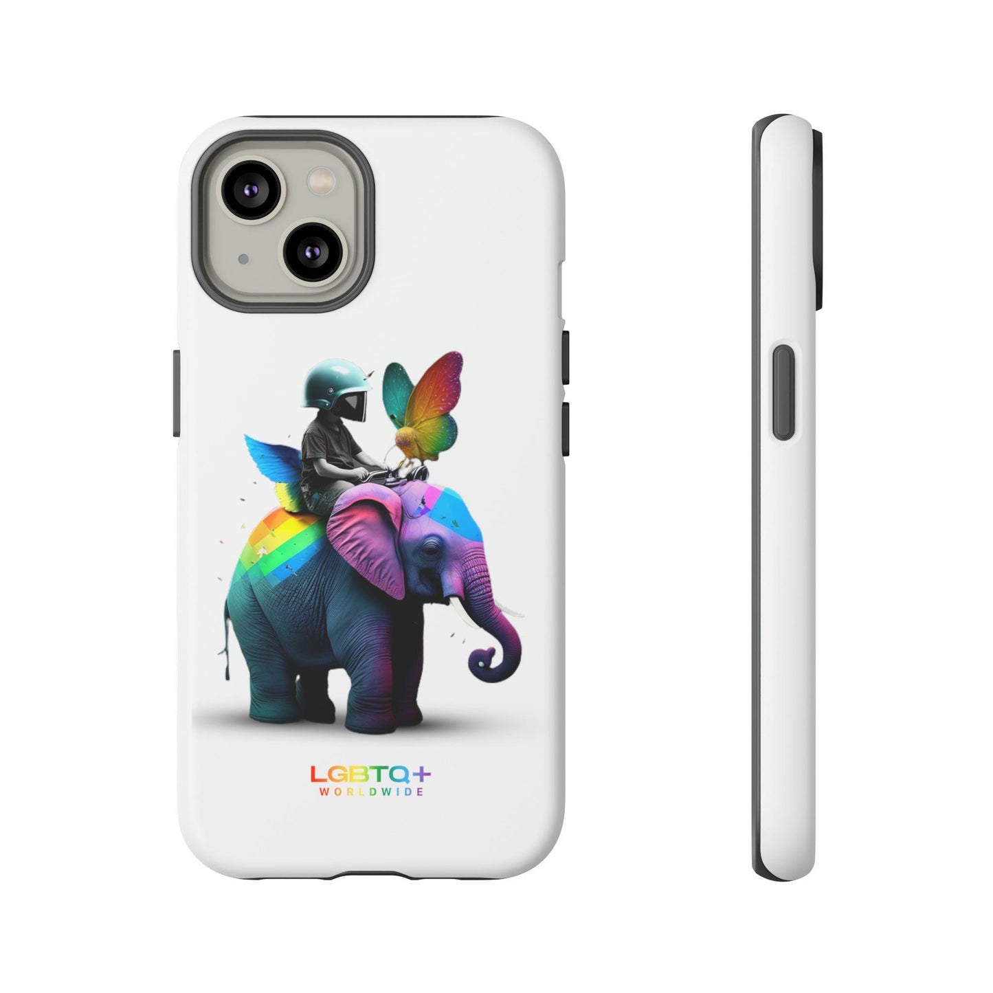 LGBTQWorldwide - ,,SCHMETTERLING" Doppelgehäuse Handyhülle Accessories, Glossy, iPhone Cases, Matte, Phone accessory, Phone Cases, Samsung Cases, tough, Valentine's Day Picks lgbtq Bekleidung Accessoires unisex Zubehör