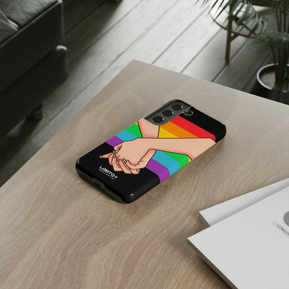 LGBTQWorldwide - ,,TOGETHER PRIDE" Doppelgehäuse Handyhülle Accessories, Glossy, iPhone Cases, Matte, Phone accessory, Phone Cases, Samsung Cases, Thermo, Valentine's Day Picks lgbtq Bekleidung Accessoires unisex Zubehör