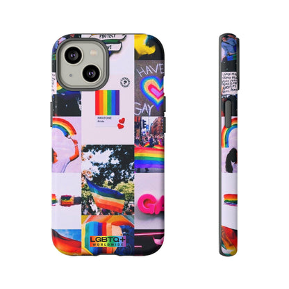 LGBTQWorldwide - ,,REGENBOGEN" Doppelgehäuse Handyhülle Accessories, Glossy, iPhone Cases, Matte, Phone accessory, Phone Cases, Samsung Cases, Thermo, Valentine's Day Picks lgbtq Bekleidung Accessoires unisex Zubehör