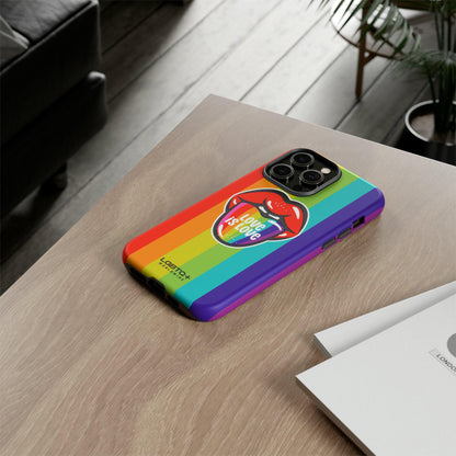 LGBTQWorldwide - ,,LIEBES ZUNGE" Doppelgehäuse Handyhülle Accessories, Glossy, iPhone Cases, Matte, Phone accessory, Phone Cases, Samsung Cases, Thermo, Valentine's Day Picks lgbtq Bekleidung Accessoires unisex Zubehör