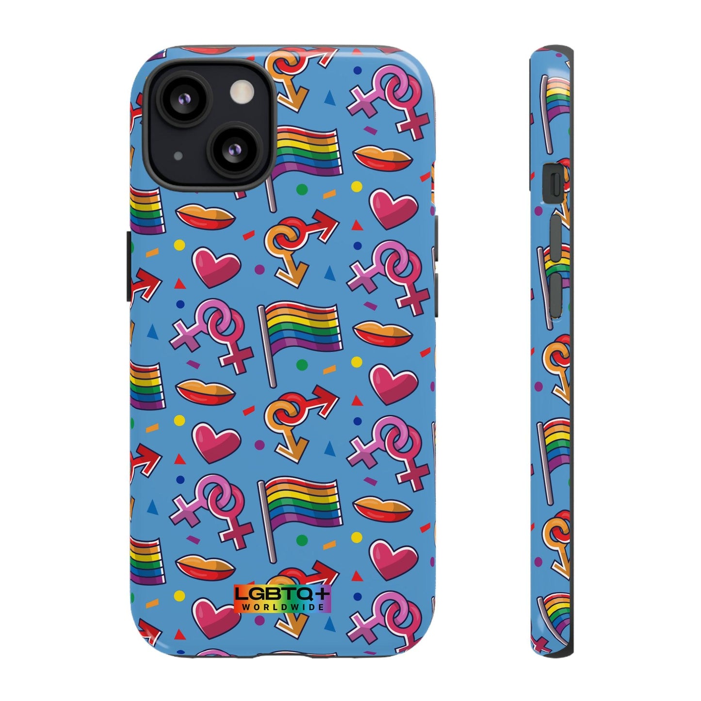 LGBTQWorldwide - ,,FÜHL DICH FREI" Doppelgehäuse Handyhülle Accessories, Glossy, iPhone Cases, Matte, Phone accessory, Phone Cases, Samsung Cases, Thermo, Valentine's Day Picks lgbtq Bekleidung Accessoires unisex Zubehör