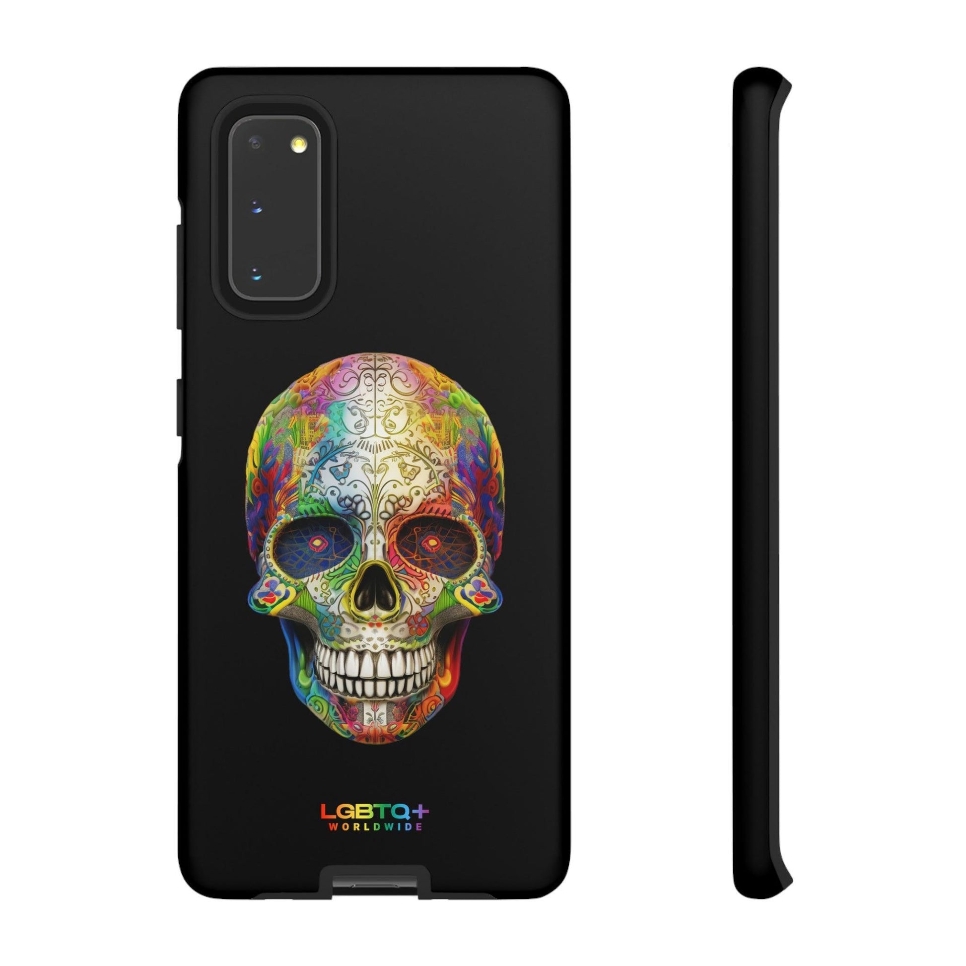 LGBTQWorldwide - ,,SKULL HEAD" Doppelgehäuse Handyhülle Accessories, Glossy, iPhone Cases, Matte, Phone accessory, Phone Cases, Samsung Cases, tough, Valentine's Day Picks lgbtq Bekleidung Accessoires unisex Zubehör