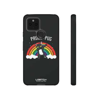 LGBTQWorldwide - ,,PROUD PUG" Doppelgehäuse Handyhülle Accessories, Glossy, iPhone Cases, Matte, Phone accessory, Phone Cases, Samsung Cases, Thermo, Valentine's Day Picks lgbtq Bekleidung Accessoires unisex Zubehör