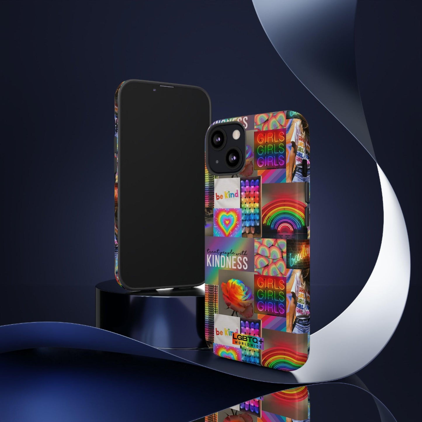 LGBTQWorldwide - ,,FREUNDLICH" Doppelgehäuse Handyhülle Accessories, Glossy, iPhone Cases, Matte, Phone accessory, Phone Cases, Samsung Cases, Thermo, Valentine's Day Picks lgbtq Bekleidung Accessoires unisex Zubehör