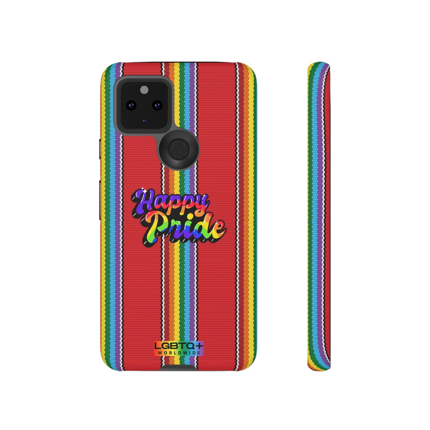 LGBTQWorldwide - ,,HAPPY PRIDE" Doppelgehäuse Handyhülle Accessories, Glossy, iPhone Cases, Matte, Phone accessory, Phone Cases, Samsung Cases, Thermo, Valentine's Day Picks lgbtq Bekleidung Accessoires unisex Zubehör