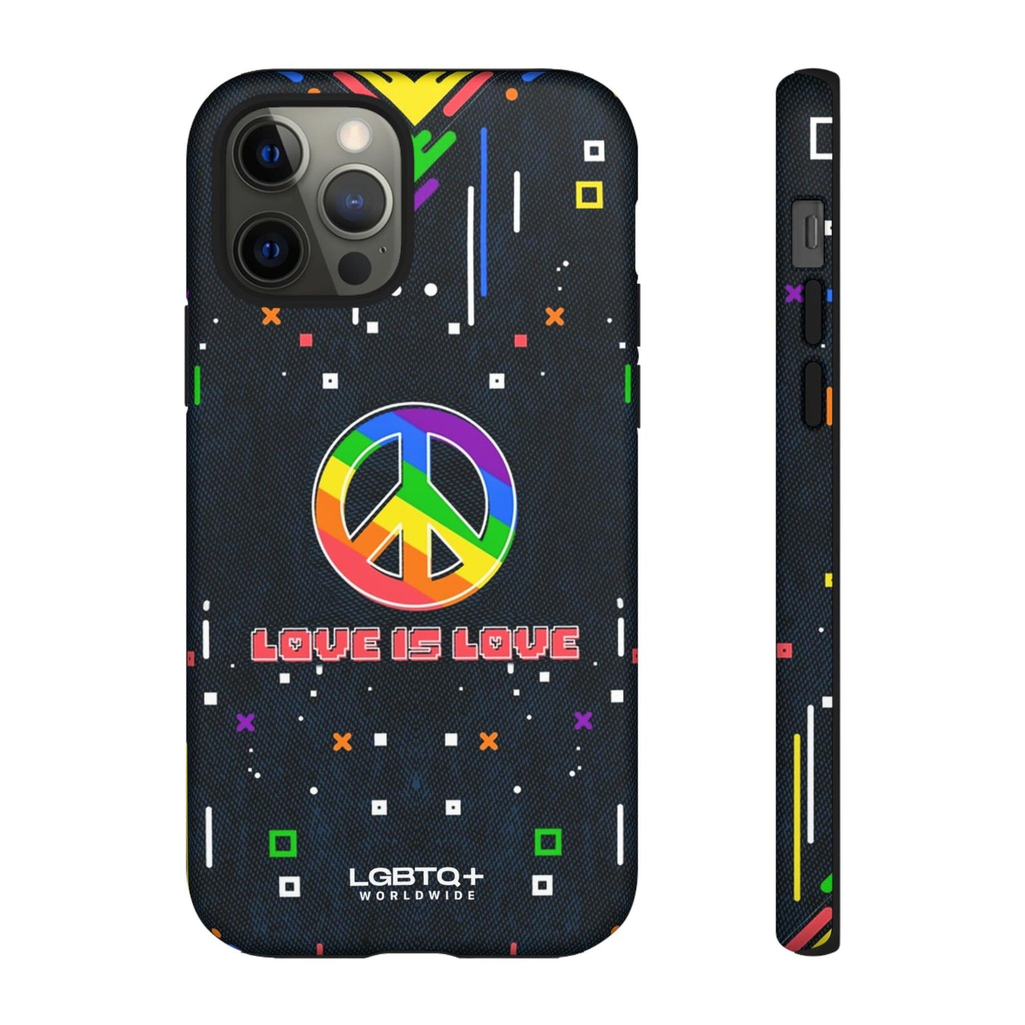 LGBTQWorldwide - ,,PEACE" Doppelgehäuse Handyhülle Accessories, Glossy, iPhone Cases, Matte, Phone accessory, Phone Cases, Samsung Cases, Thermo, Valentine's Day Picks lgbtq Bekleidung Accessoires unisex Zubehör