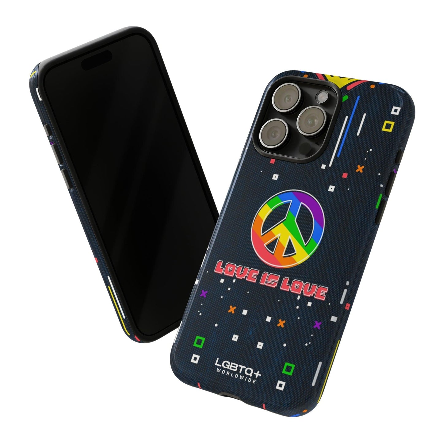 LGBTQWorldwide - ,,PEACE" Doppelgehäuse Handyhülle Accessories, Glossy, iPhone Cases, Matte, Phone accessory, Phone Cases, Samsung Cases, Thermo, Valentine's Day Picks lgbtq Bekleidung Accessoires unisex Zubehör