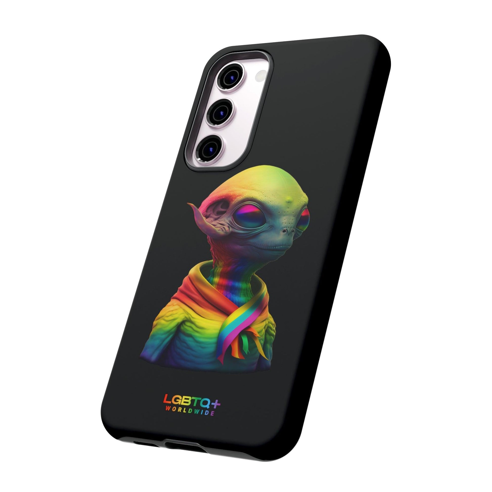 LGBTQWorldwide - ,,ALIEN" Doppelgehäuse Handyhülle Accessories, Glossy, iPhone Cases, Matte, Phone accessory, Phone Cases, Samsung Cases, tough, Valentine's Day Picks lgbtq Bekleidung Accessoires unisex Zubehör