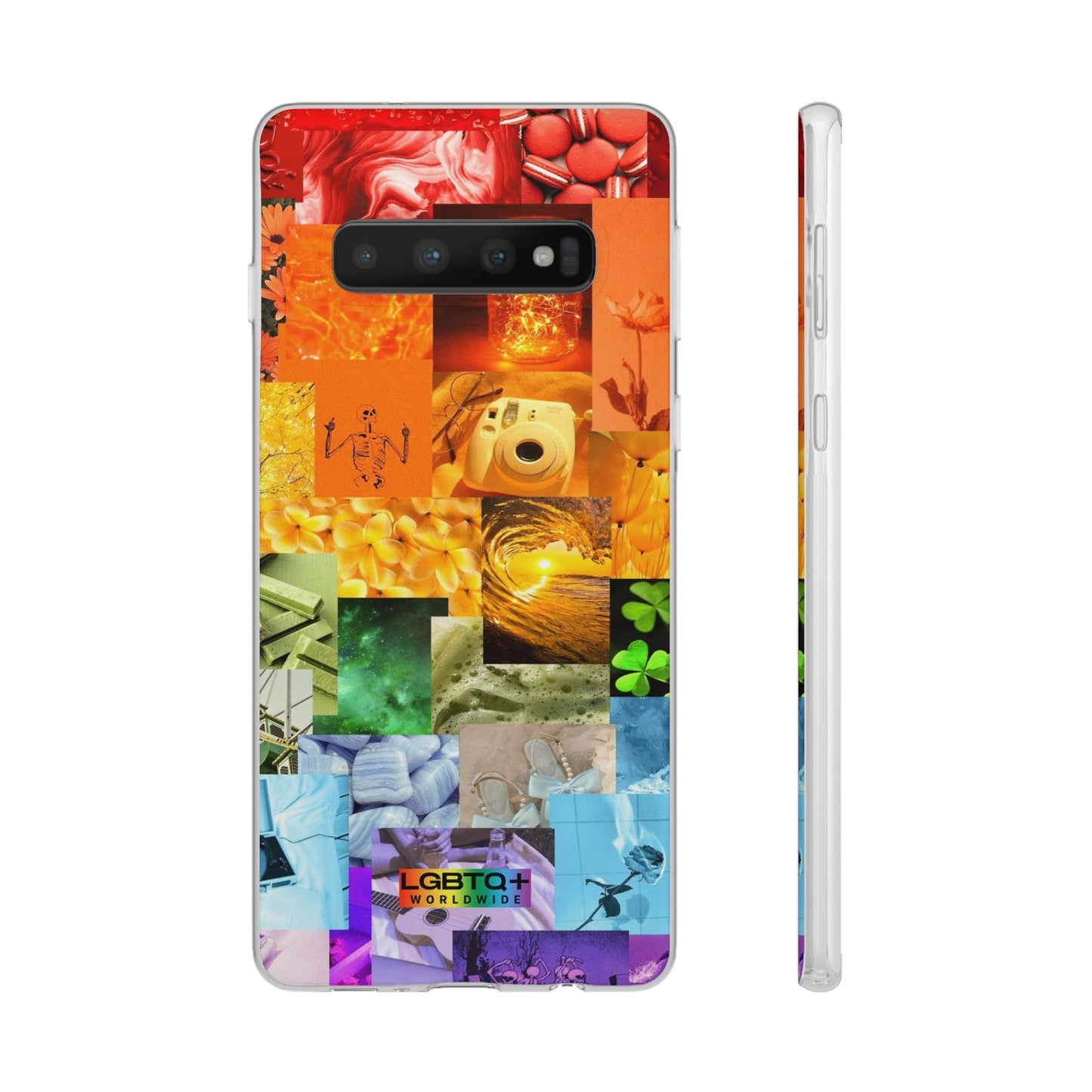 LGBTQWorldwide - ,,GLÜCKLICHKEIT" Flexible Handyhülle Accessories, Case, iPhone, iPhone Cases, Phone accessory, Phone Cases, Samsung Cases, silikon, Valentine's Day promotion lgbtq Bekleidung Accessoires unisex Zubehör