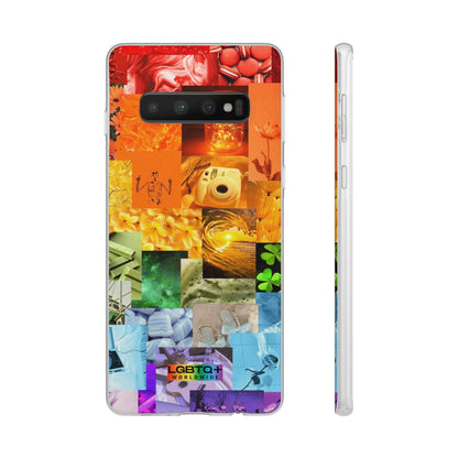 LGBTQWorldwide - ,,GLÜCKLICHKEIT" Flexible Handyhülle Accessories, Case, iPhone, iPhone Cases, Phone accessory, Phone Cases, Samsung Cases, silikon, Valentine's Day promotion lgbtq Bekleidung Accessoires unisex Zubehör