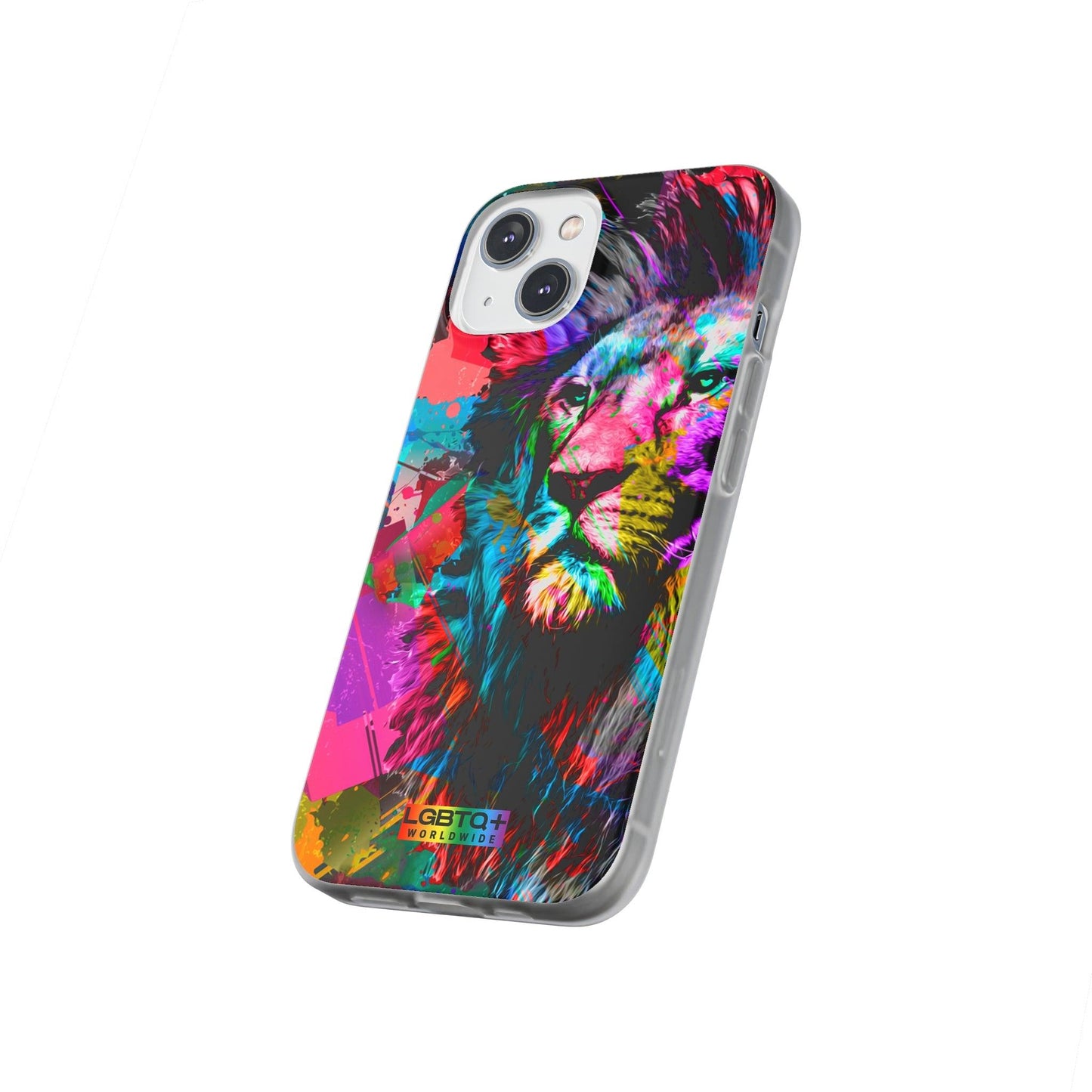 LGBTQWorldwide - ,,STARKER LÖWE" Flexible Handyhülle Accessories, Case, iPhone, iPhone Cases, Phone accessory, Phone Cases, Samsung Cases, silikon, Valentine's Day promotion lgbtq Bekleidung Accessoires unisex Zubehör