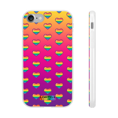 LGBTQWorldwide - ,,HERZEN" Flexible Handyhülle Accessories, Case, iPhone, iPhone Cases, Phone accessory, Phone Cases, Samsung Cases, silikon, Valentine's Day promotion lgbtq Bekleidung Accessoires unisex Zubehör