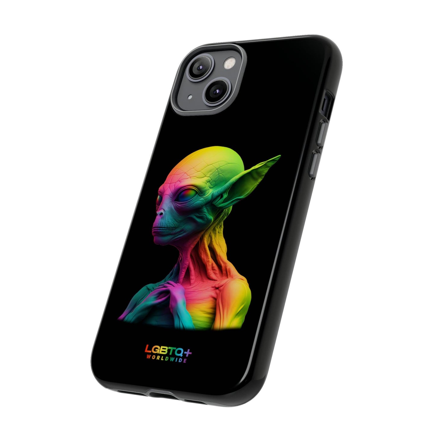 LGBTQWorldwide - ,,ALIEN" Doppelgehäuse Handyhülle Accessories, Glossy, iPhone Cases, Matte, Phone accessory, Phone Cases, Samsung Cases, tough, Valentine's Day Picks lgbtq Bekleidung Accessoires unisex Zubehör