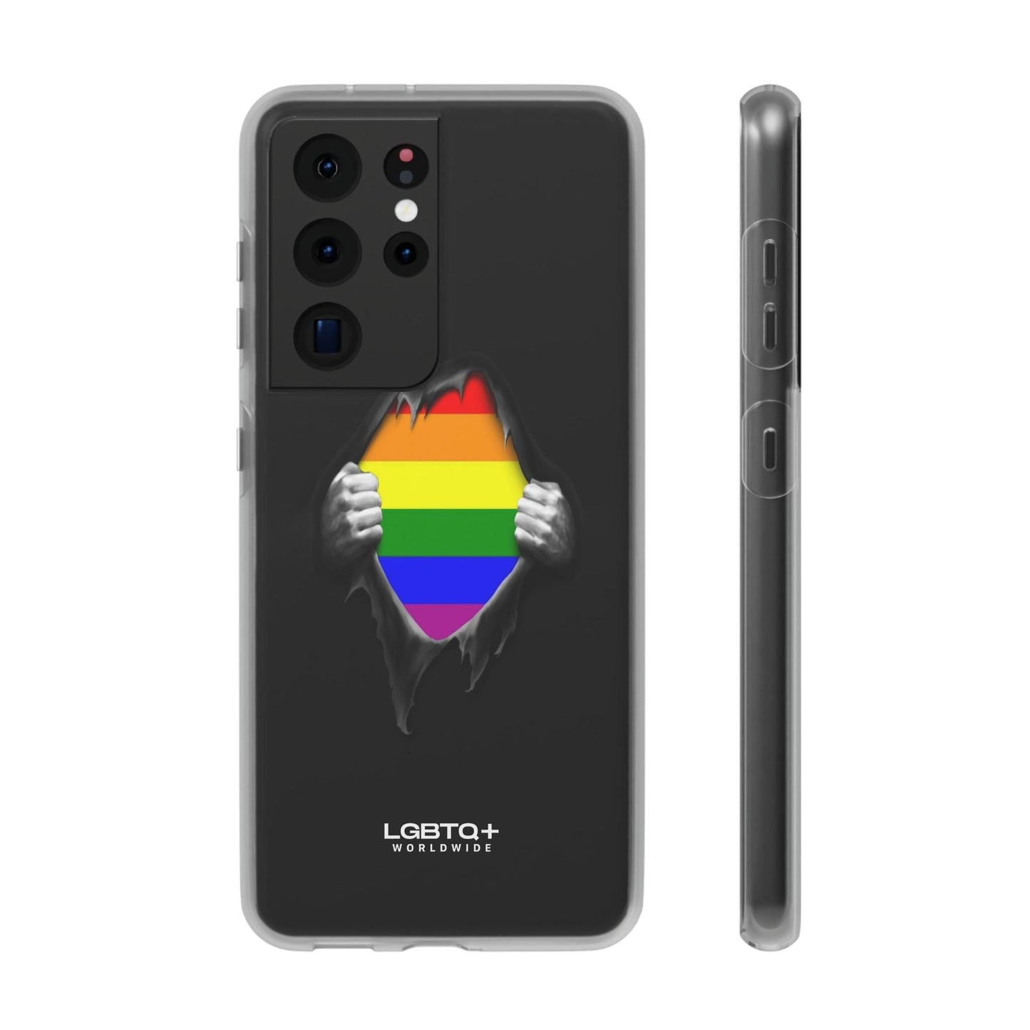 LGBTQWorldwide - ,,SCHWARZES LOCH" Flexible Handyhülle Accessories, Case, iPhone, iPhone Cases, Phone accessory, Phone Cases, Samsung Cases, silikon, Valentine's Day promotion lgbtq Bekleidung Accessoires unisex Zubehör