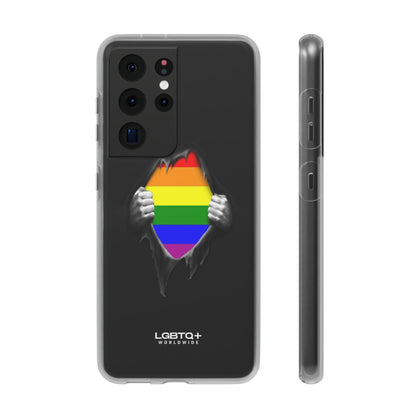 LGBTQWorldwide - ,,SCHWARZES LOCH" Flexible Handyhülle Accessories, Case, iPhone, iPhone Cases, Phone accessory, Phone Cases, Samsung Cases, silikon, Valentine's Day promotion lgbtq Bekleidung Accessoires unisex Zubehör