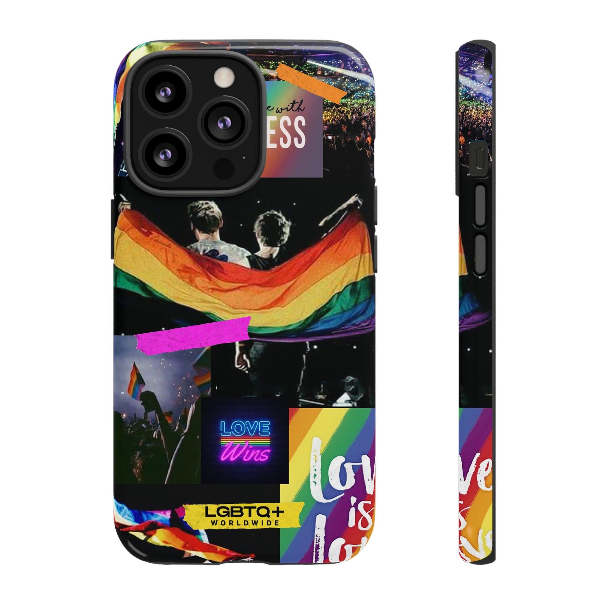 LGBTQWorldwide - ,,COMMUNITY" Doppelgehäuse Handyhülle Accessories, Glossy, iPhone Cases, Matte, Phone accessory, Phone Cases, Samsung Cases, Thermo, Valentine's Day Picks lgbtq Bekleidung Accessoires unisex Zubehör