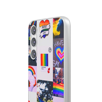 LGBTQWorldwide - ,,REGENBOGEN" Flexible Handyhülle Accessories, Case, iPhone, iPhone Cases, Phone accessory, Phone Cases, Samsung Cases, silikon, Valentine's Day promotion lgbtq Bekleidung Accessoires unisex Zubehör