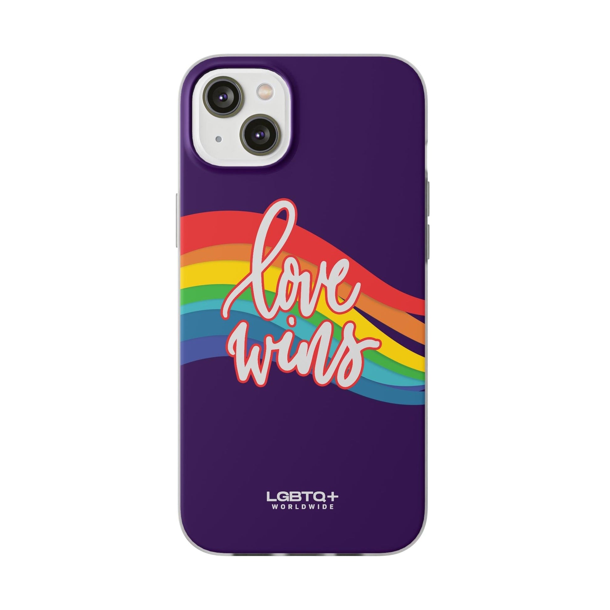 LGBTQWorldwide - ,,LIEBE GEWINNT" Flexible Handyhülle Accessories, Case, iPhone, iPhone Cases, Phone accessory, Phone Cases, Samsung Cases, silikon, Valentine's Day promotion lgbtq Bekleidung Accessoires unisex Zubehör