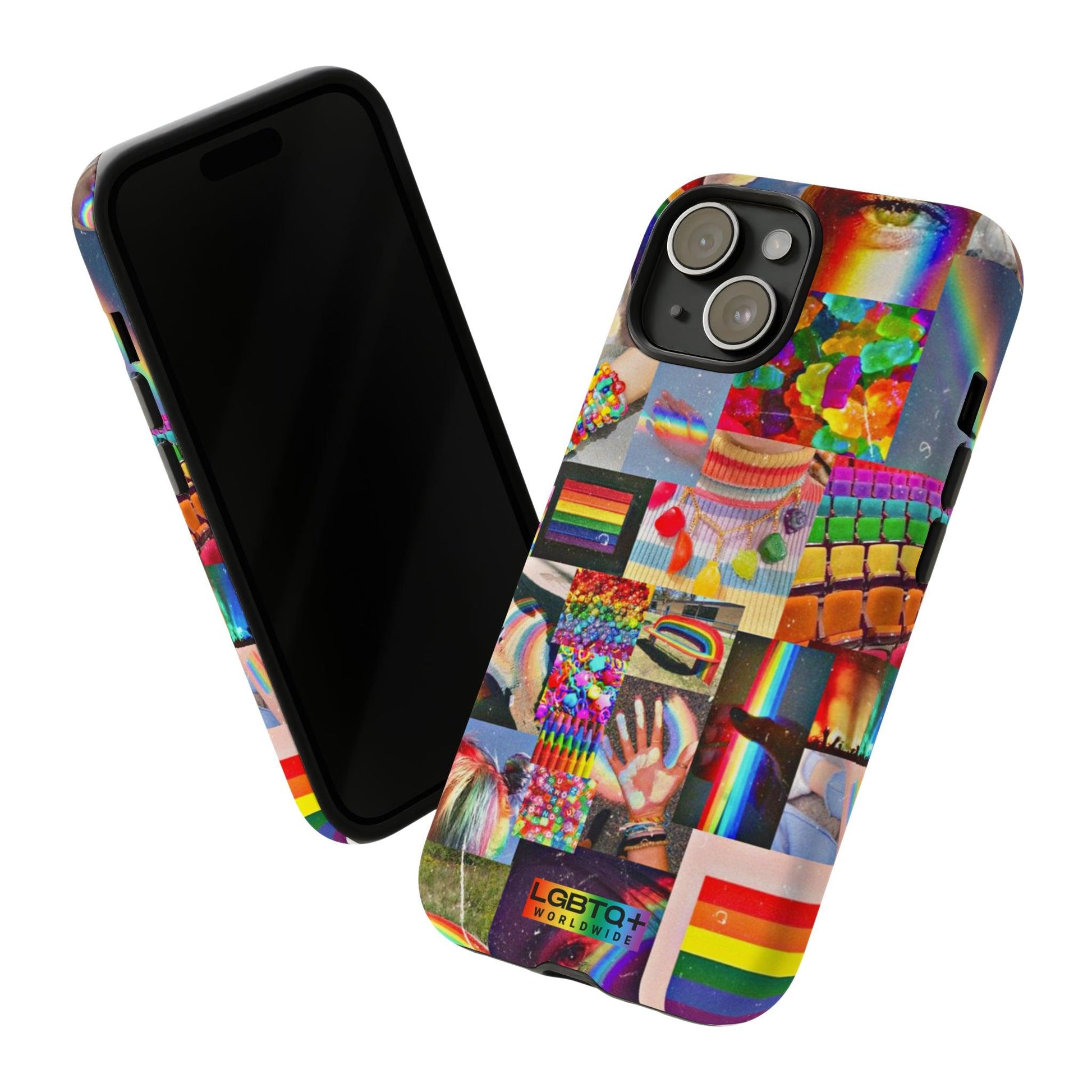 LGBTQWorldwide - ,,FARBEN" Doppelgehäuse Handyhülle Accessories, Glossy, iPhone Cases, Matte, Phone accessory, Phone Cases, Samsung Cases, Thermo, Valentine's Day Picks lgbtq Bekleidung Accessoires unisex Zubehör