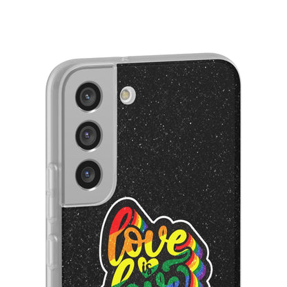 LGBTQWorldwide - ,,LIEBE IST LIEBE" Flexible Handyhülle Accessories, Case, iPhone, iPhone Cases, Phone accessory, Phone Cases, Samsung Cases, Valentine's Day promotion lgbtq Bekleidung Accessoires unisex Zubehör