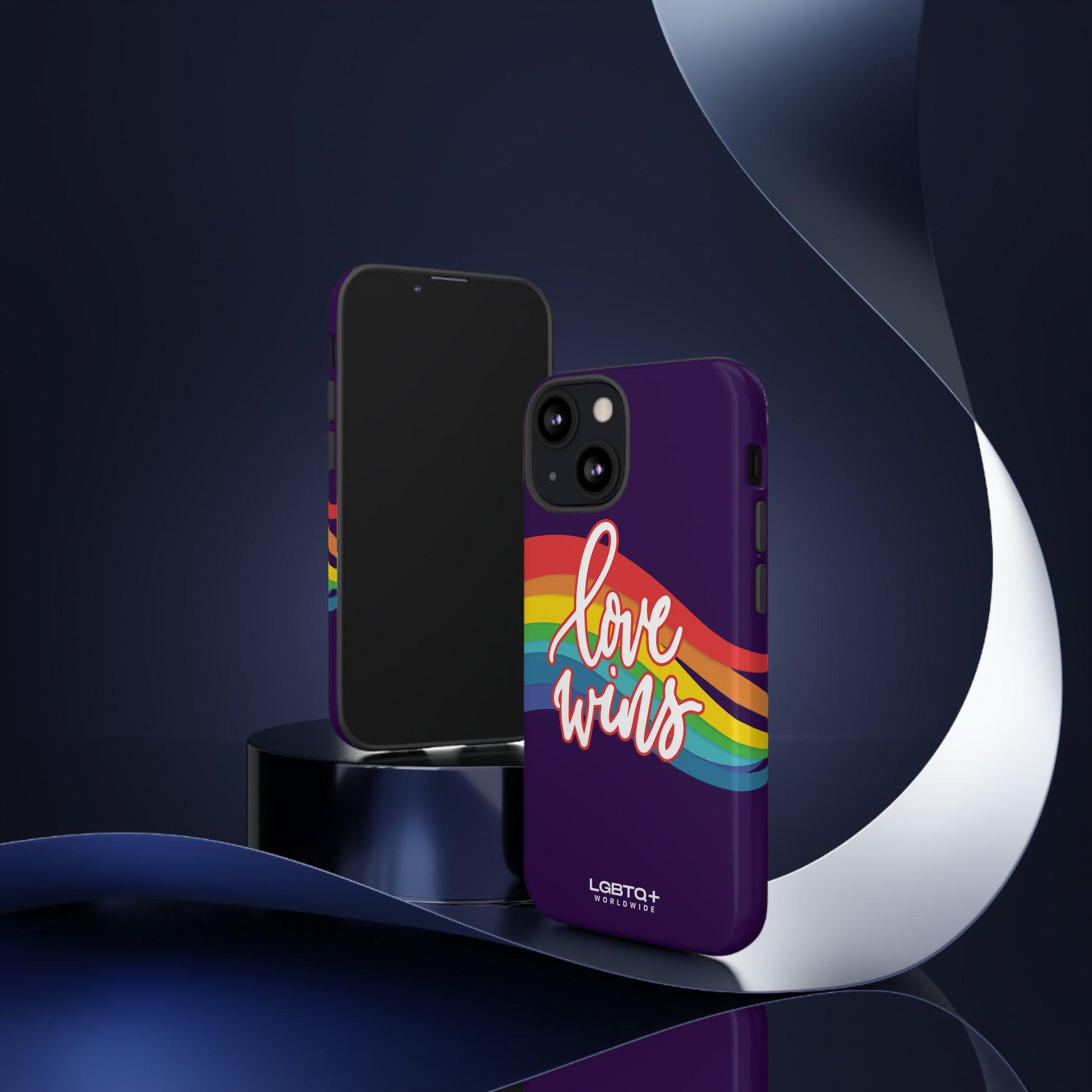 LGBTQWorldwide - ,,LIEBE GEWINNT" Doppelgehäuse Handyhülle Accessories, Glossy, iPhone Cases, Matte, Phone accessory, Phone Cases, Samsung Cases, Thermo, Valentine's Day Picks lgbtq Bekleidung Accessoires unisex Zubehör