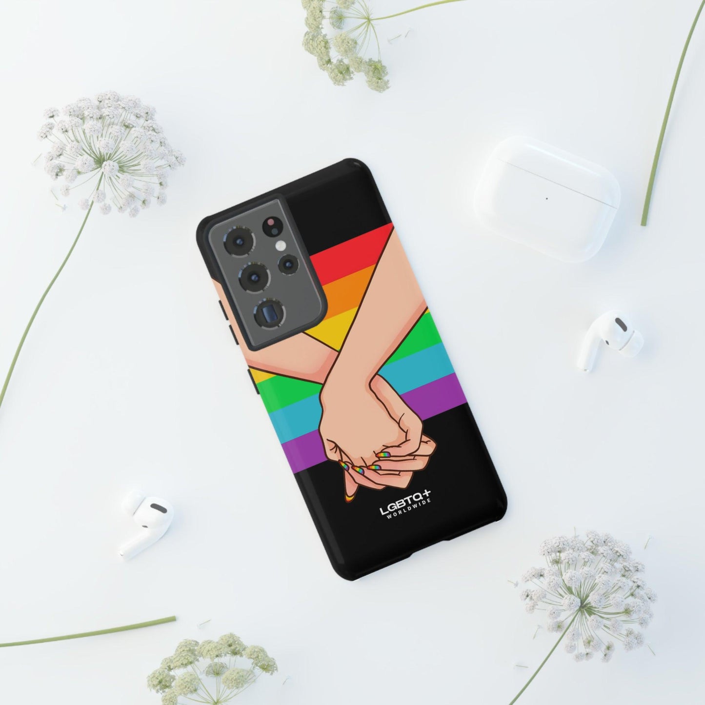 LGBTQWorldwide - ,,TOGETHER PRIDE" Doppelgehäuse Handyhülle Accessories, Glossy, iPhone Cases, Matte, Phone accessory, Phone Cases, Samsung Cases, Thermo, Valentine's Day Picks lgbtq Bekleidung Accessoires unisex Zubehör