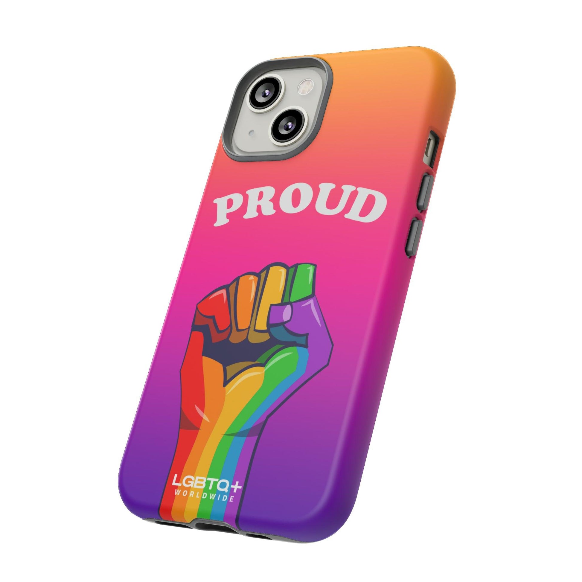 LGBTQWorldwide - ,,GLÜCKLICH" Doppelgehäuse Handyhülle Accessories, Glossy, iPhone Cases, Matte, Phone accessory, Phone Cases, Samsung Cases, Thermo, Valentine's Day Picks lgbtq Bekleidung Accessoires unisex Zubehör