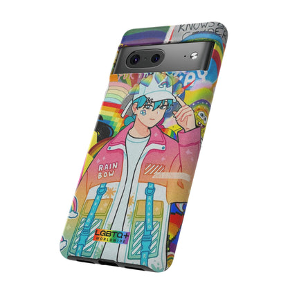 LGBTQWorldwide - ,,REGENBOGEN JUNGE" Doppelgehäuse Handyhülle Accessories, Glossy, iPhone Cases, Matte, Phone accessory, Phone Cases, Samsung Cases, Thermo, Valentine's Day Picks lgbtq Bekleidung Accessoires unisex Zubehör