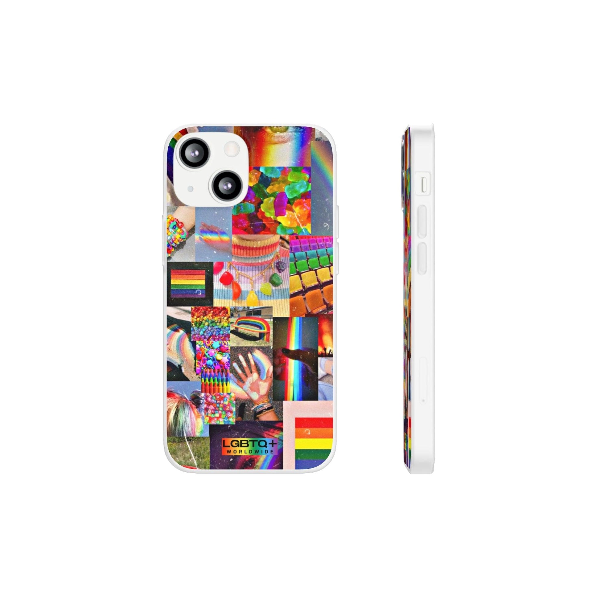 LGBTQWorldwide - ,,COMMUNITY" Flexible Handyhülle Accessories, Case, iPhone, iPhone Cases, Phone accessory, Phone Cases, Samsung Cases, silikon, Valentine's Day promotion lgbtq Bekleidung Accessoires unisex Zubehör