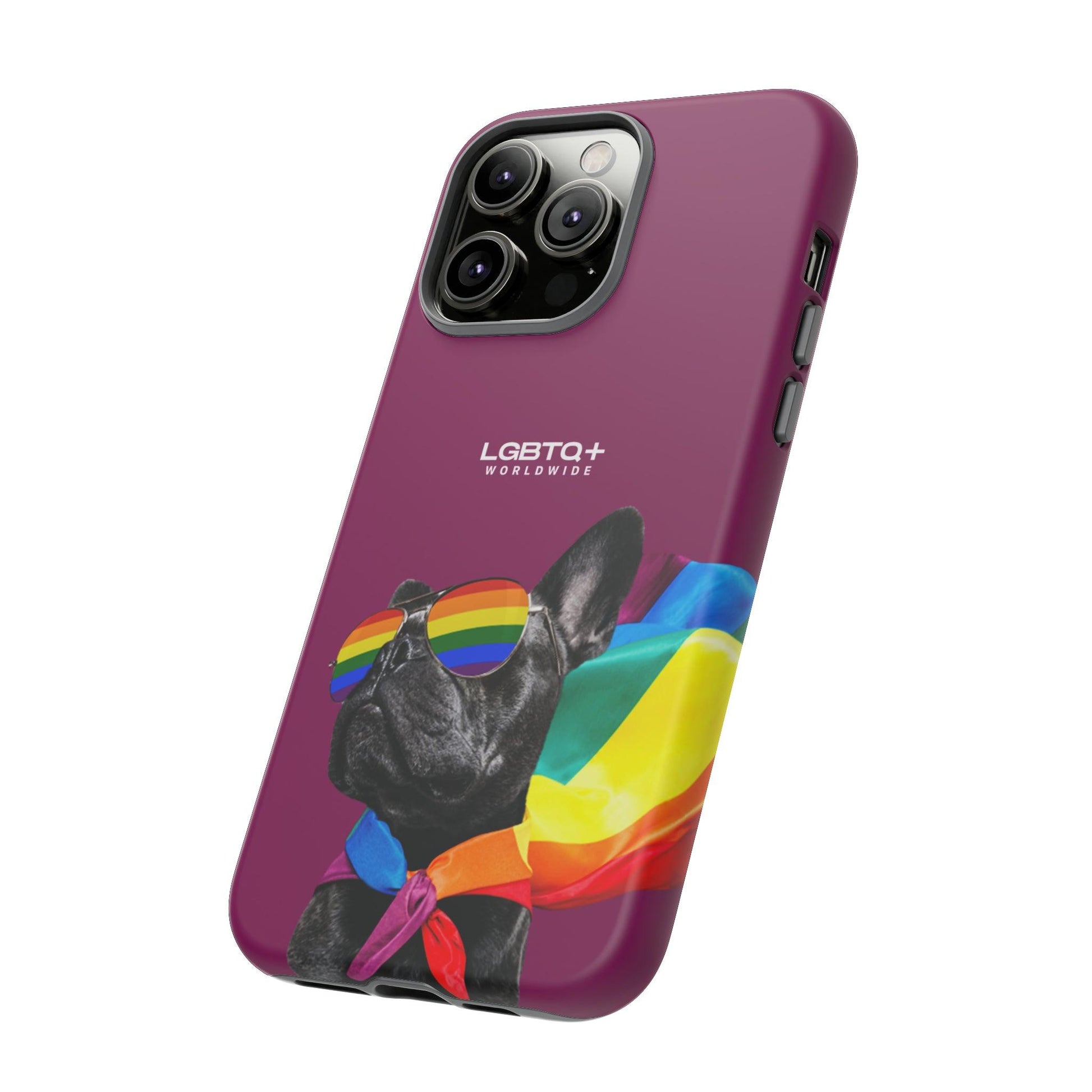 LGBTQWorldwide - ,,GLÜCKLICHER HUND" Doppelgehäuse Handyhülle Accessories, Glossy, iPhone Cases, Matte, Phone accessory, Phone Cases, Samsung Cases, Thermo, Valentine's Day Picks lgbtq Bekleidung Accessoires unisex Zubehör