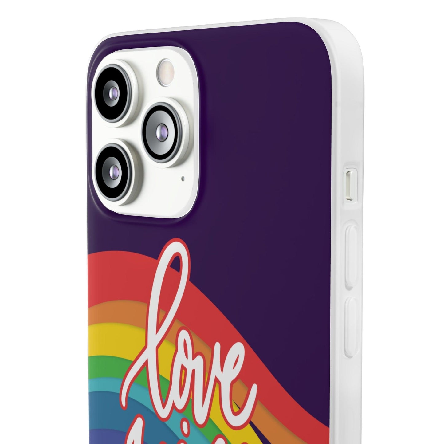 LGBTQWorldwide - ,,LIEBE GEWINNT" Flexible Handyhülle Accessories, Case, iPhone, iPhone Cases, Phone accessory, Phone Cases, Samsung Cases, silikon, Valentine's Day promotion lgbtq Bekleidung Accessoires unisex Zubehör