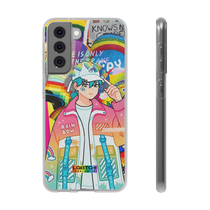 LGBTQWorldwide - ,,REGENBOGEN JUNGE" Flexible Handyhülle Accessories, Case, iPhone, iPhone Cases, Phone accessory, Phone Cases, Samsung Cases, silikon, Valentine's Day promotion lgbtq Bekleidung Accessoires unisex Zubehör