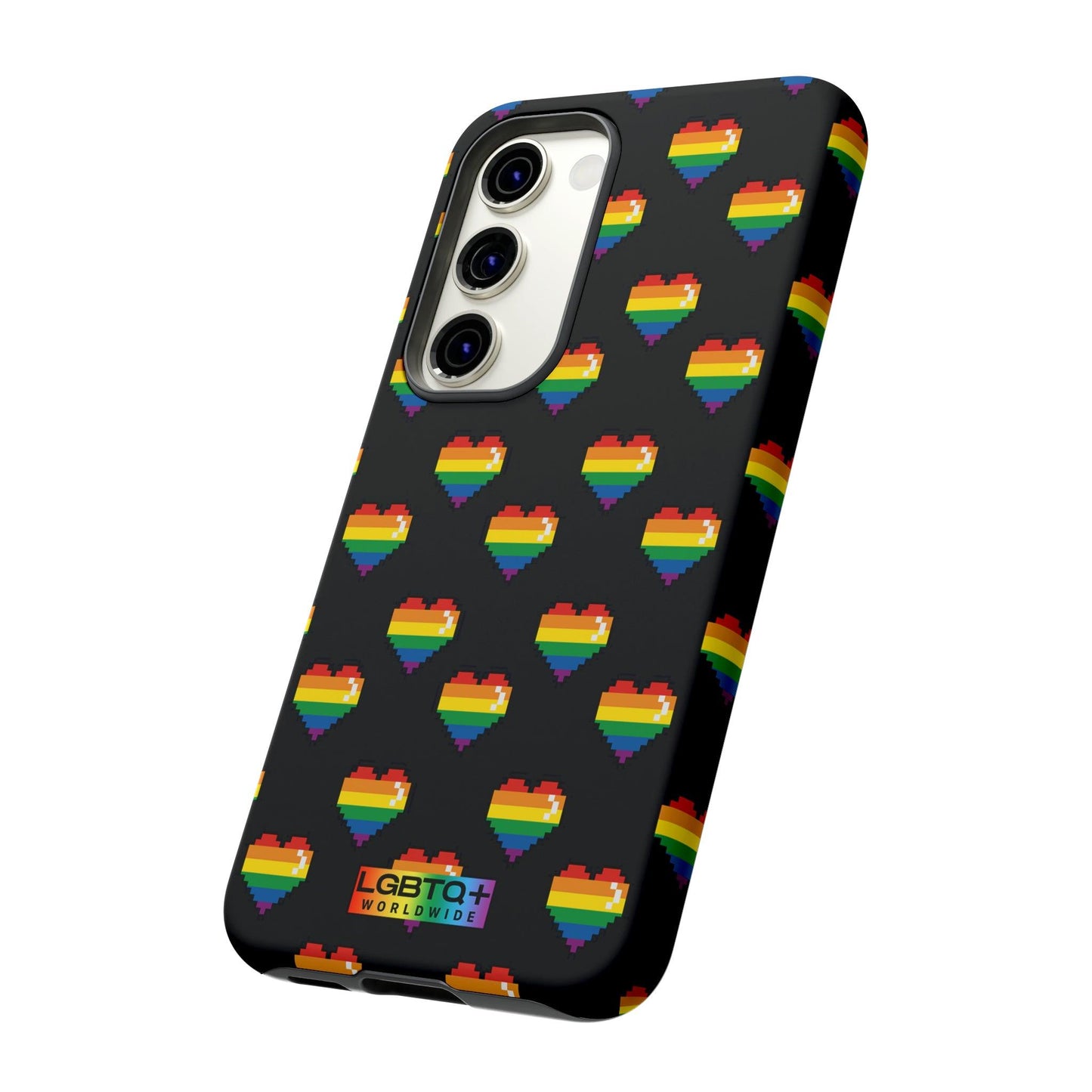 LGBTQWorldwide - ,,COMIC HERZEN" Doppelgehäuse Handyhülle Accessories, Glossy, iPhone Cases, Matte, Phone accessory, Phone Cases, Samsung Cases, Thermo, Valentine's Day Picks lgbtq Bekleidung Accessoires unisex Zubehör