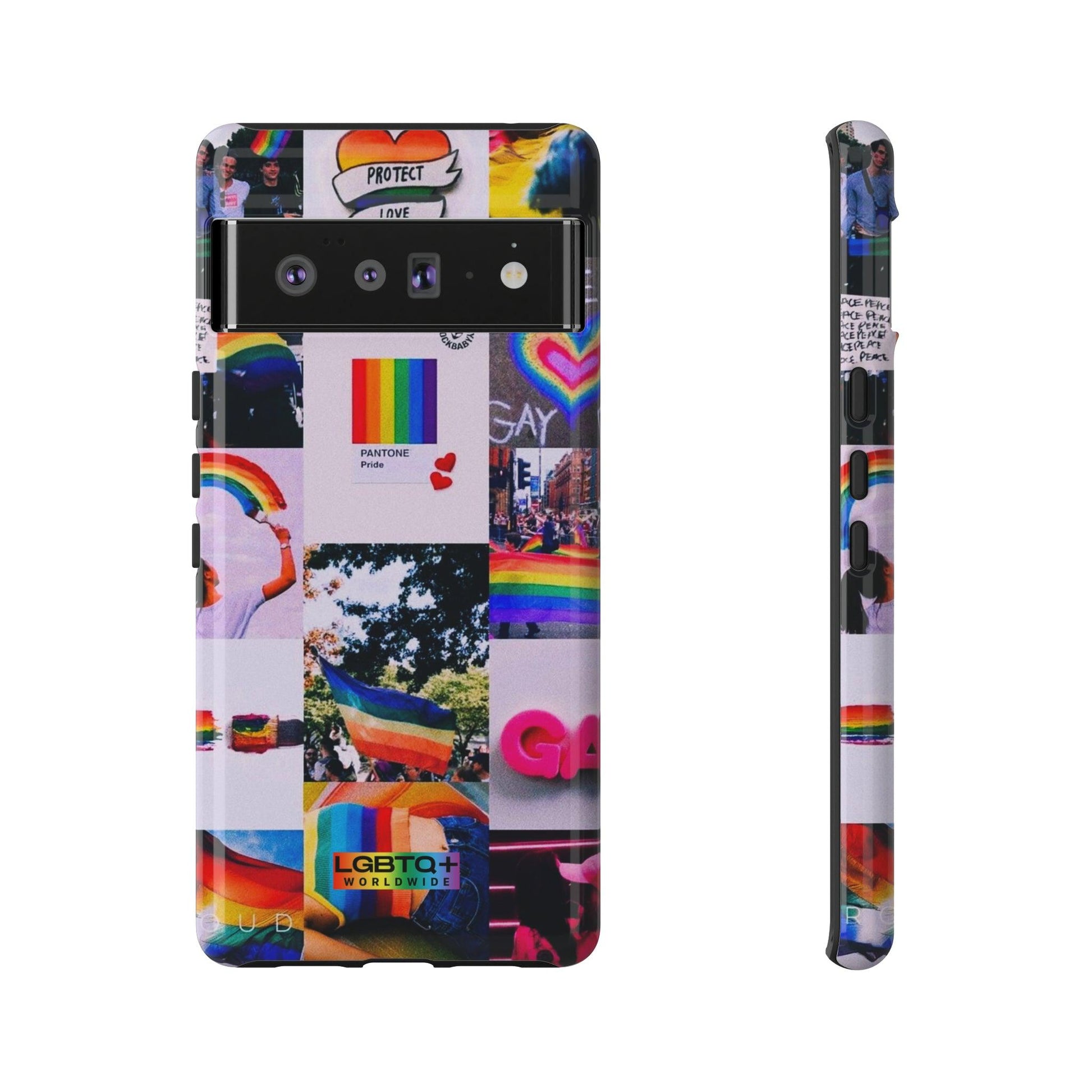 LGBTQWorldwide - ,,REGENBOGEN" Doppelgehäuse Handyhülle Accessories, Glossy, iPhone Cases, Matte, Phone accessory, Phone Cases, Samsung Cases, Thermo, Valentine's Day Picks lgbtq Bekleidung Accessoires unisex Zubehör