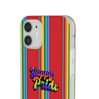 LGBTQWorldwide - ,,HAPPY PRIDE" Flexible Handyhülle Accessories, Case, iPhone, iPhone Cases, Phone accessory, Phone Cases, Samsung Cases, silikon, Valentine's Day promotion lgbtq Bekleidung Accessoires unisex Zubehör