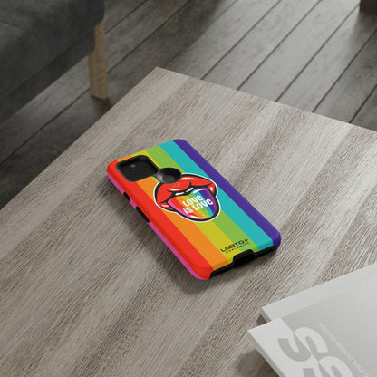 LGBTQWorldwide - ,,LIEBES ZUNGE" Doppelgehäuse Handyhülle Accessories, Glossy, iPhone Cases, Matte, Phone accessory, Phone Cases, Samsung Cases, Thermo, Valentine's Day Picks lgbtq Bekleidung Accessoires unisex Zubehör