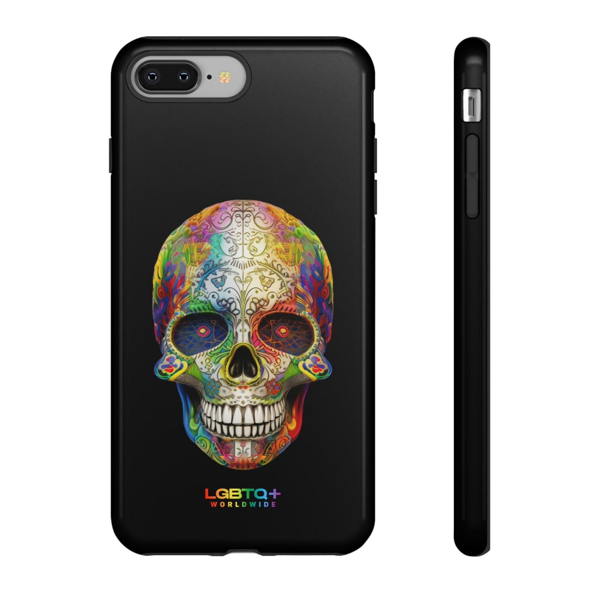 LGBTQWorldwide - ,,SKULL HEAD" Doppelgehäuse Handyhülle Accessories, Glossy, iPhone Cases, Matte, Phone accessory, Phone Cases, Samsung Cases, tough, Valentine's Day Picks lgbtq Bekleidung Accessoires unisex Zubehör