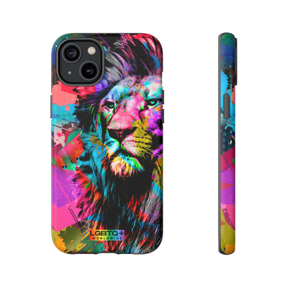 LGBTQWorldwide - ,,STARKER LÖWE" Doppelgehäuse Handyhülle Accessories, Glossy, iPhone Cases, Matte, Phone accessory, Phone Cases, Samsung Cases, Thermo, Valentine's Day Picks lgbtq Bekleidung Accessoires unisex Zubehör