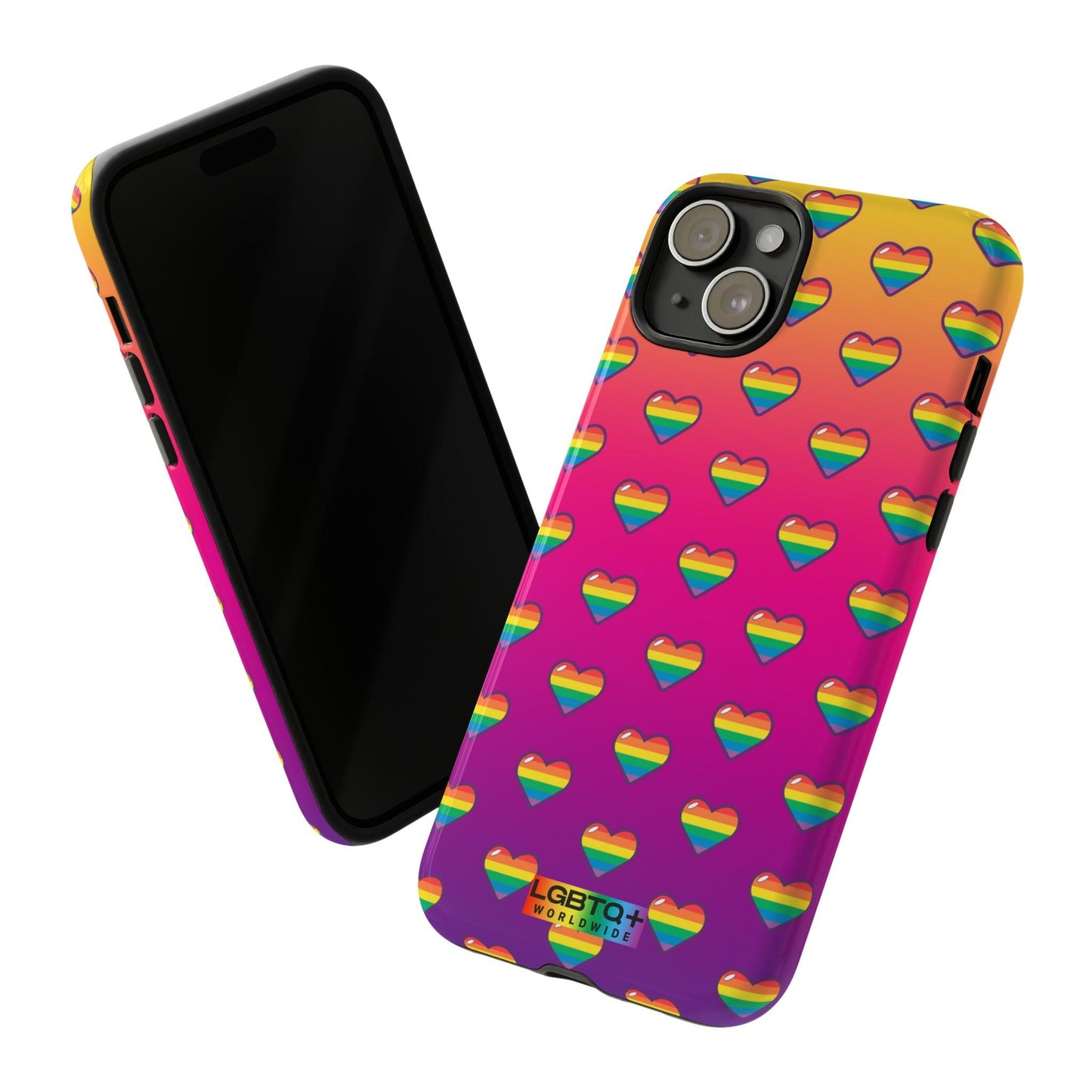 LGBTQWorldwide - ,,HERZ" Doppelgehäuse Handyhülle Accessories, Glossy, iPhone Cases, Matte, Phone accessory, Phone Cases, Samsung Cases, Thermo, Valentine's Day Picks lgbtq Bekleidung Accessoires unisex Zubehör