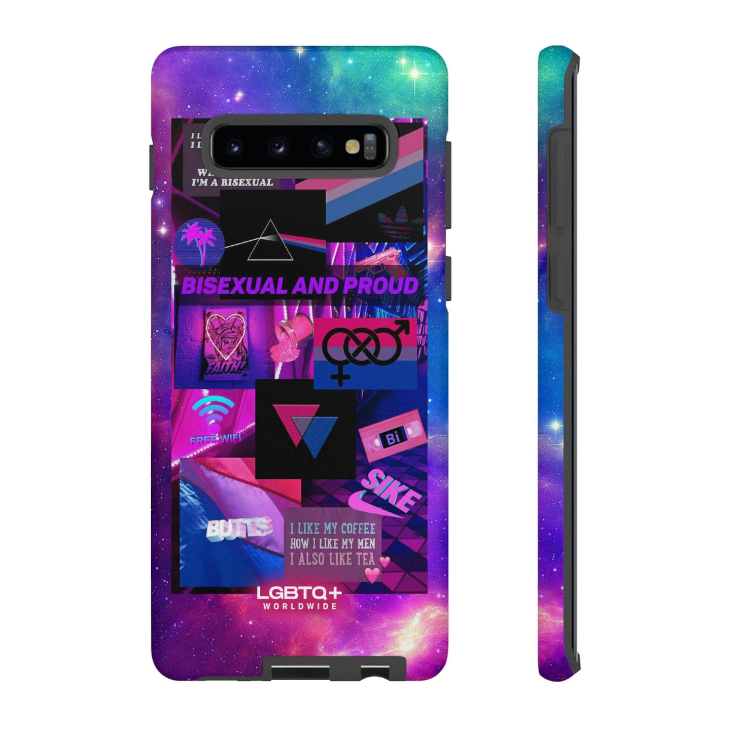 LGBTQWorldwide - ,,BISEXUAL" Doppelgehäuse Handyhülle Accessories, Glossy, iPhone Cases, Matte, Phone accessory, Phone Cases, Samsung Cases, Thermo, Valentine's Day Picks lgbtq Bekleidung Accessoires unisex Zubehör