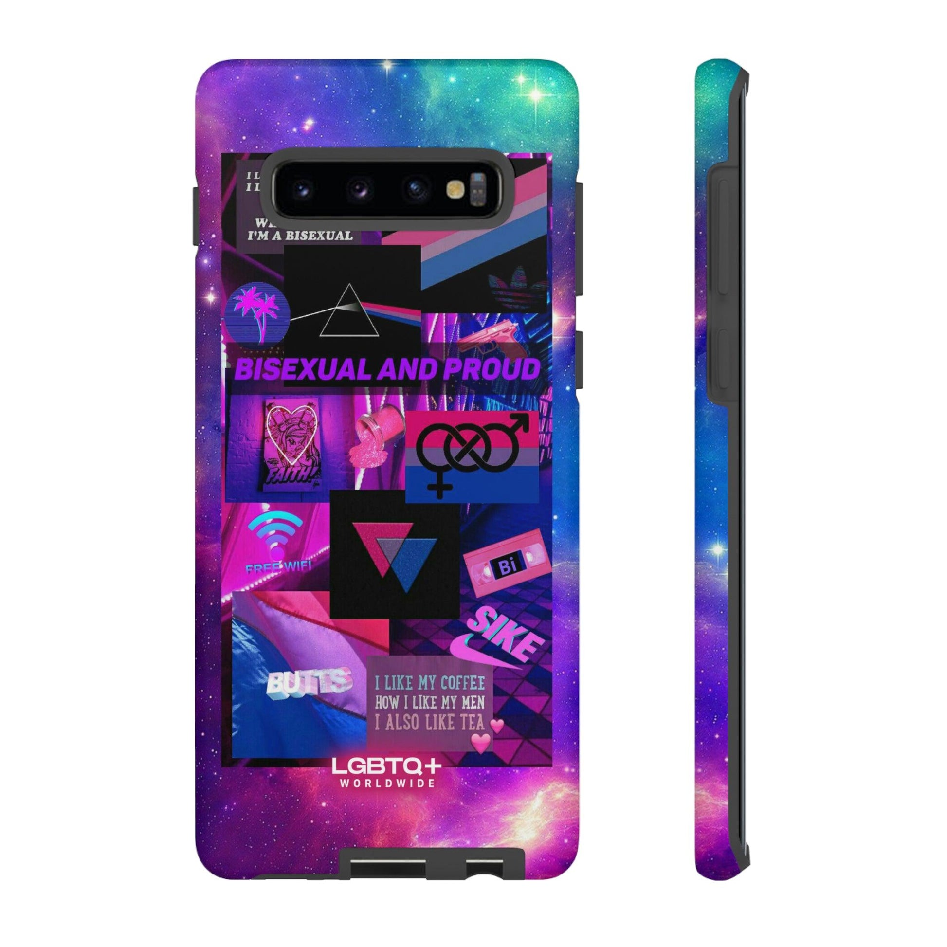 LGBTQWorldwide - ,,BISEXUAL" Doppelgehäuse Handyhülle Accessories, Glossy, iPhone Cases, Matte, Phone accessory, Phone Cases, Samsung Cases, Thermo, Valentine's Day Picks lgbtq Bekleidung Accessoires unisex Zubehör