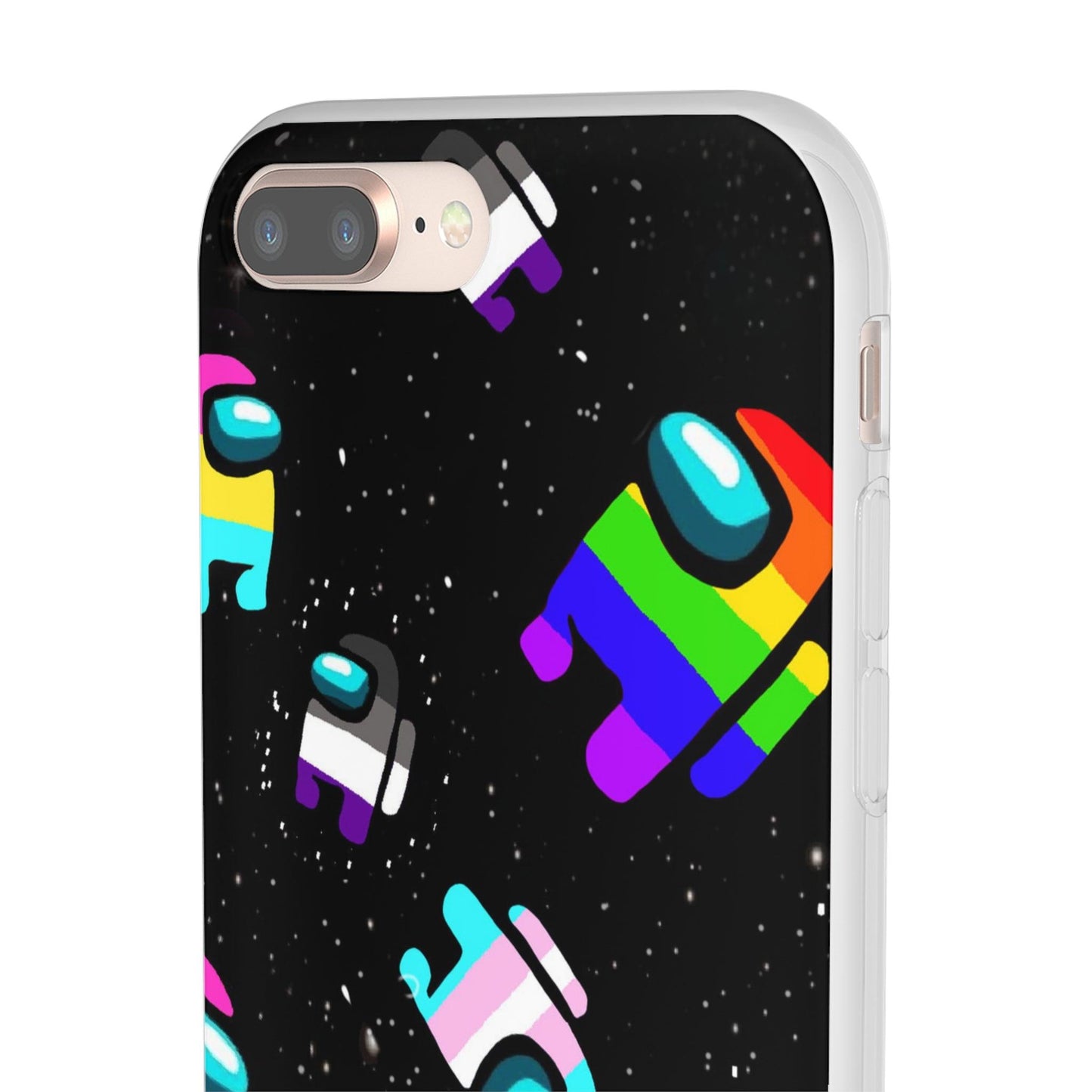 LGBTQWorldwide - ,,IMPOSTER" Flexible Handyhülle Accessories, Case, iPhone, iPhone Cases, Phone accessory, Phone Cases, Samsung Cases, silikon, Valentine's Day promotion lgbtq Bekleidung Accessoires unisex Zubehör