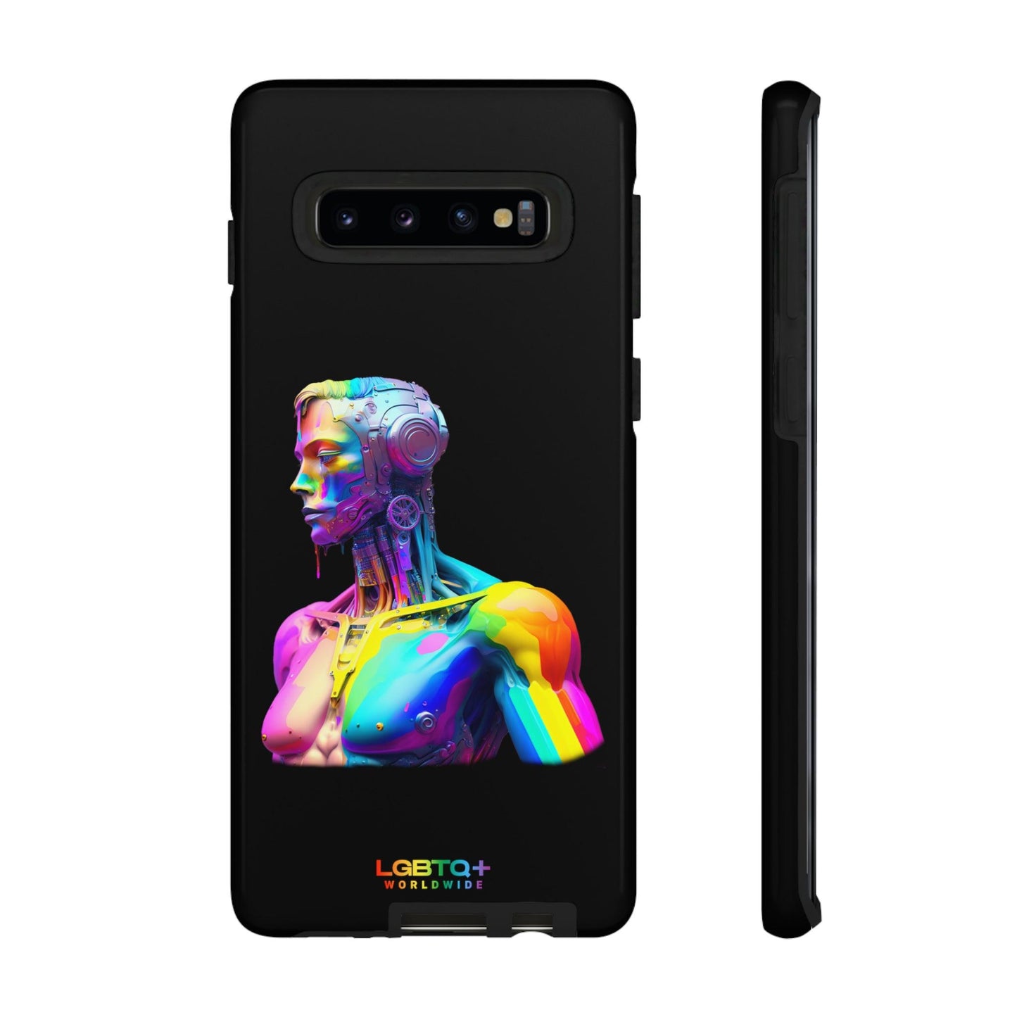 LGBTQWorldwide - ,,ZUKÜNFTIGER ROBOTER" Doppelgehäuse Handyhülle Accessories, Glossy, iPhone Cases, Matte, Phone accessory, Phone Cases, Samsung Cases, tough, Valentine's Day Picks lgbtq Bekleidung Accessoires unisex Zubehör