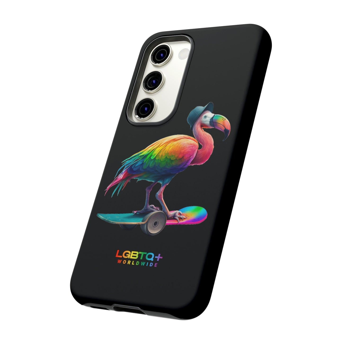 LGBTQWorldwide - ,,FLAMINGO" Doppelgehäuse Handyhülle Accessories, Glossy, iPhone Cases, Matte, Phone accessory, Phone Cases, Samsung Cases, tough, Valentine's Day Picks lgbtq Bekleidung Accessoires unisex Zubehör