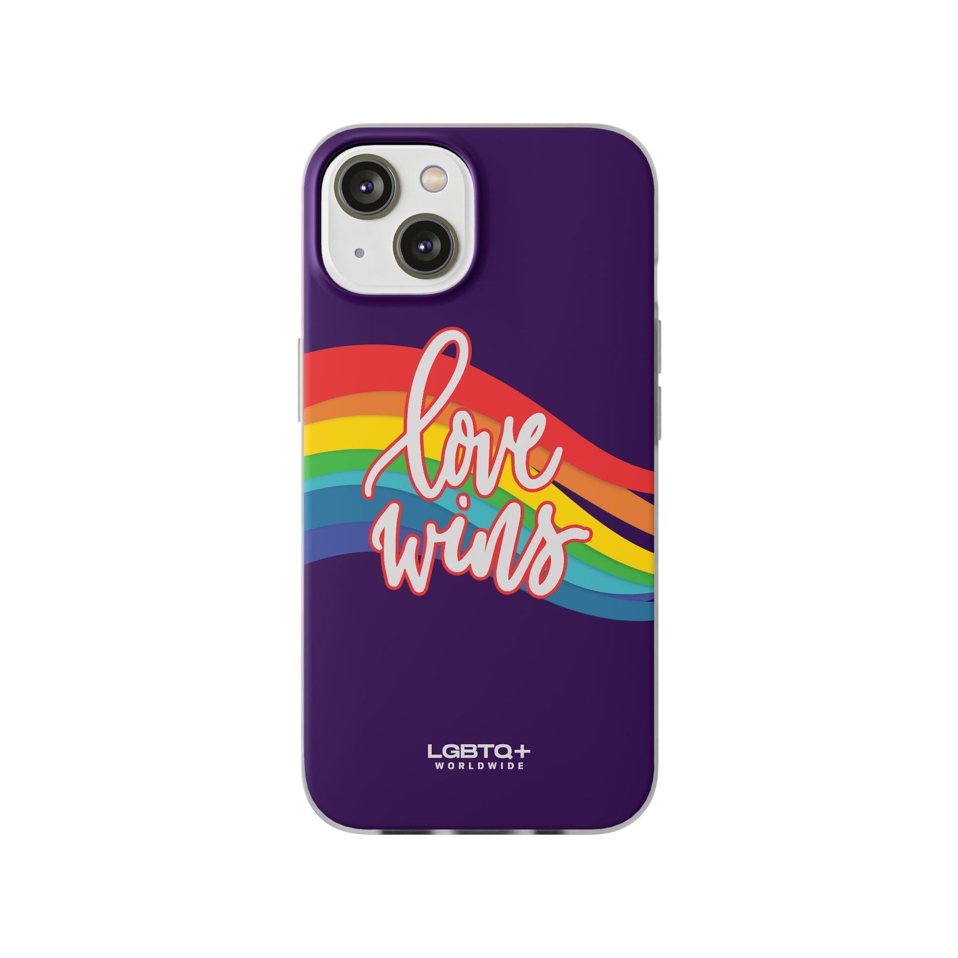 LGBTQWorldwide - ,,LIEBE GEWINNT" Flexible Handyhülle Accessories, Case, iPhone, iPhone Cases, Phone accessory, Phone Cases, Samsung Cases, silikon, Valentine's Day promotion lgbtq Bekleidung Accessoires unisex Zubehör