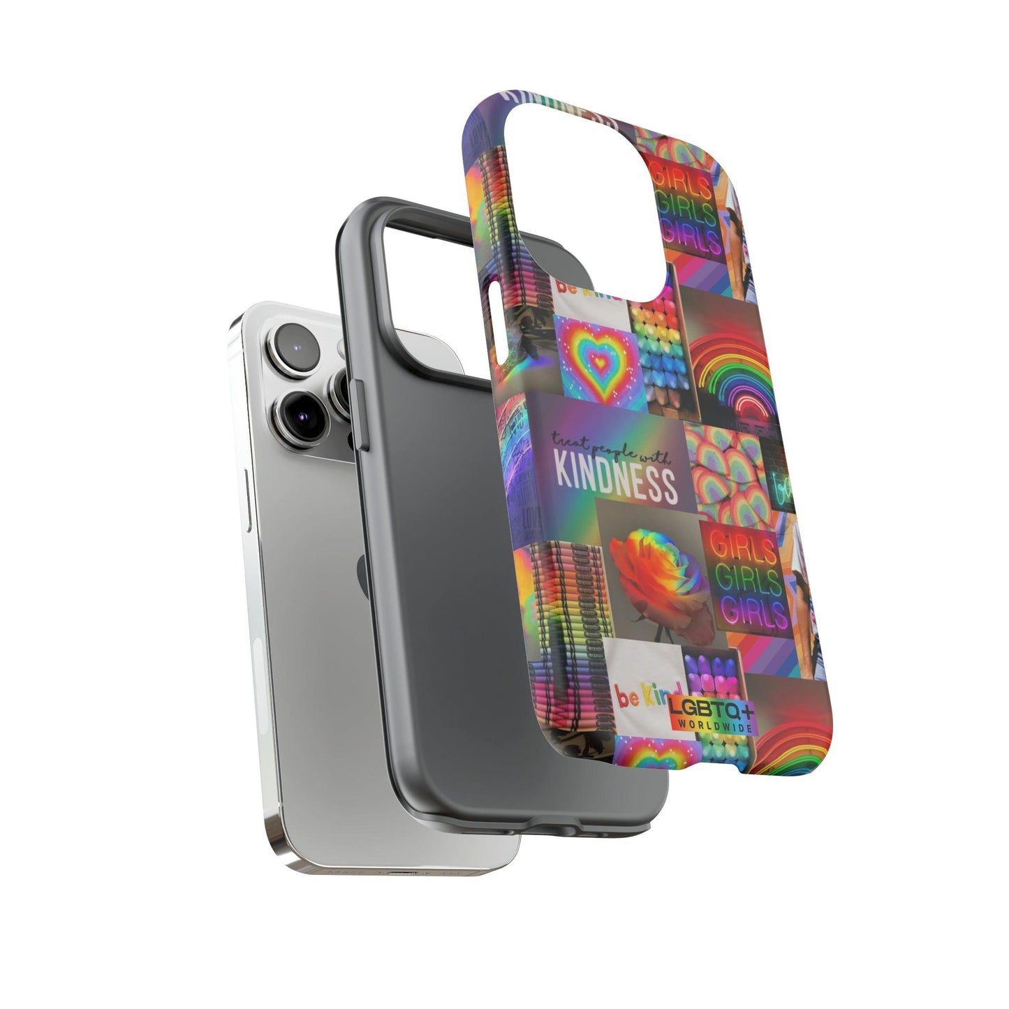 LGBTQWorldwide - ,,FREUNDLICH" Doppelgehäuse Handyhülle Accessories, Glossy, iPhone Cases, Matte, Phone accessory, Phone Cases, Samsung Cases, Thermo, Valentine's Day Picks lgbtq Bekleidung Accessoires unisex Zubehör